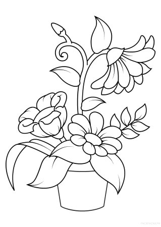 Весенние цветы раскраска для детей