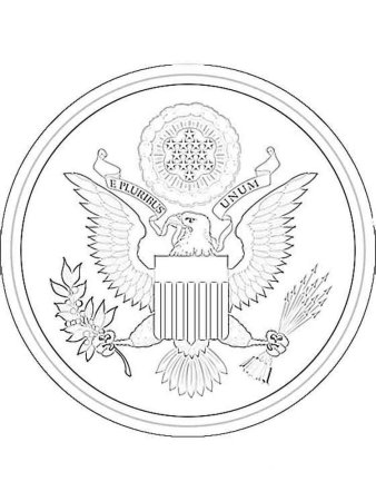 Герб России раскраска