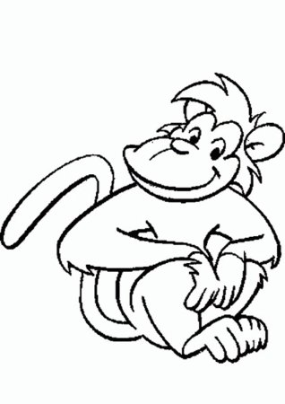 Про обезьянку Житков раскраска