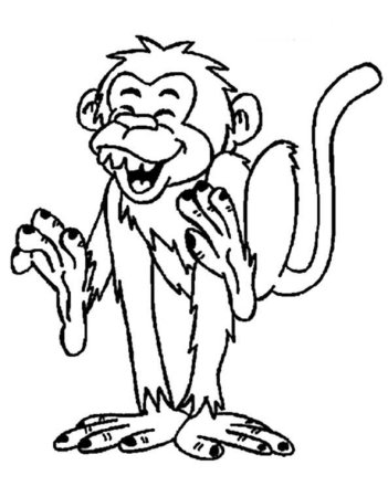 Рисунки обезьянки для срисовки