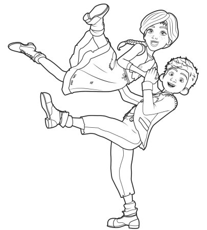 Раскраски танцы современные