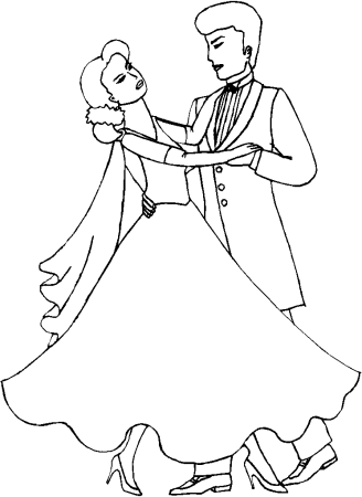 Раскраска танцы