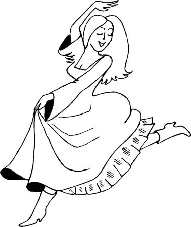 Раскраска детские бальные танцы