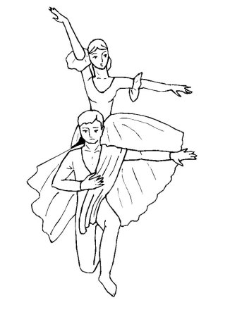 Раскраски танцы современные