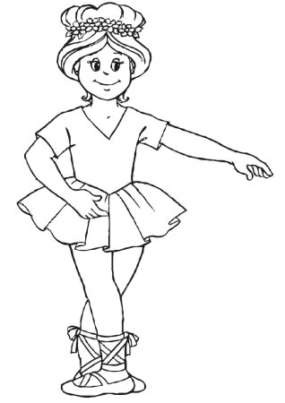 Аэробика раскраска для детей