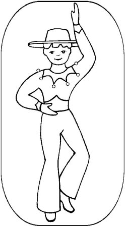 Раскраска танцы