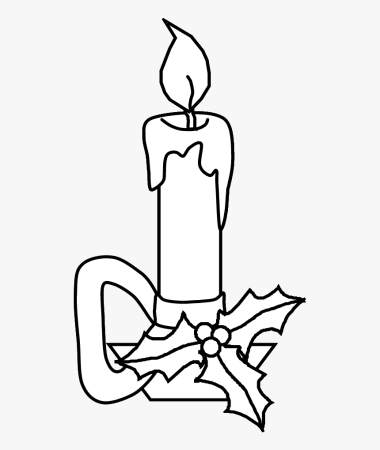 Свеча раскраска