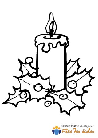 Свеча раскраска для детей