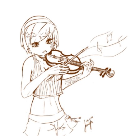 Скрипач Графика