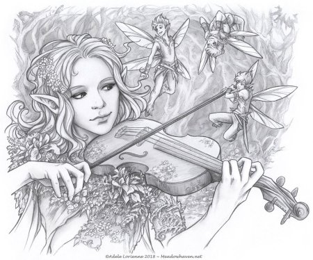 Ангелок со скрипкой