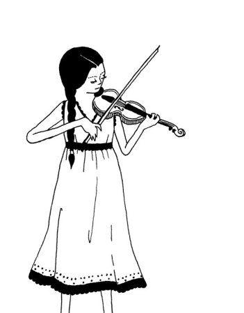 Раскраска музыкант