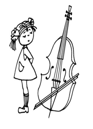 Музыкальные раскраски для детей