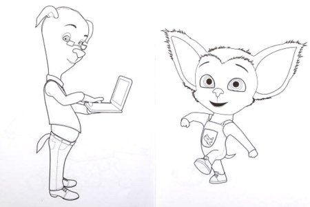 Раскраска "Барбоскины "