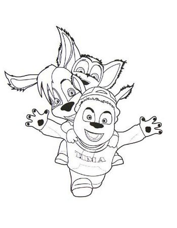 Раскраска Барбоскины Гена