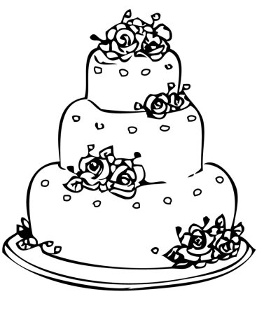 Раскраски тортики и пирожные