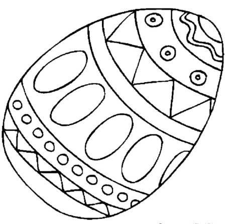 Пасхальное яйцо раскраска