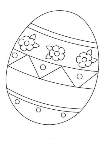 Пасхальное яйцо раскраска
