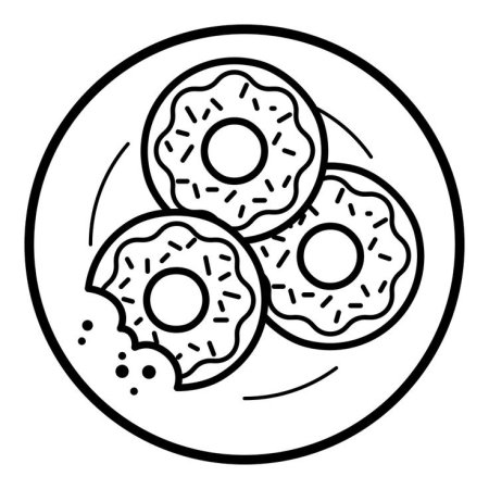 Пончик для срисовки