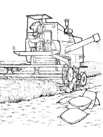 Трактор CLAAS раскраска