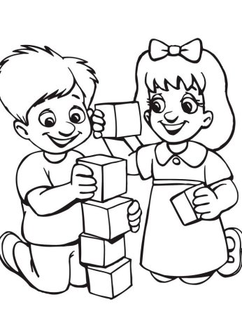 Раскраска Дружба