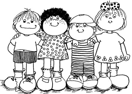 Раскраски на тему Дружба