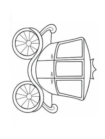 Карета раскраска