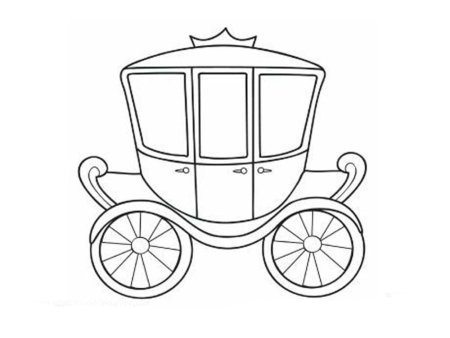 Карета раскраска