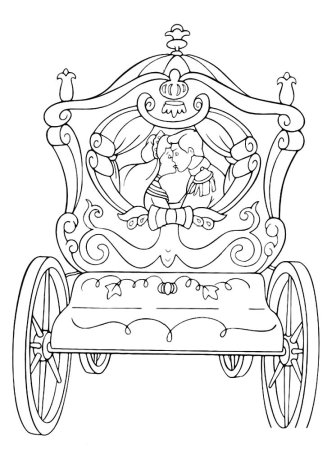 Рисуем карету с детьми