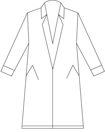 Пальто раскраска