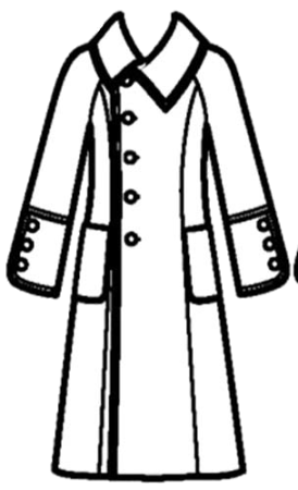 Пальто раскраска для детей