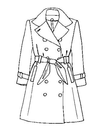 Зарисовка пальто