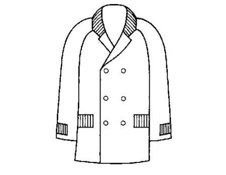 Пальто раскраска для малышей