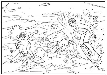 Раскраска по правилам поведения на льду