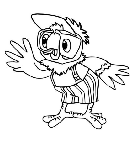 Раскраска Дональд дак