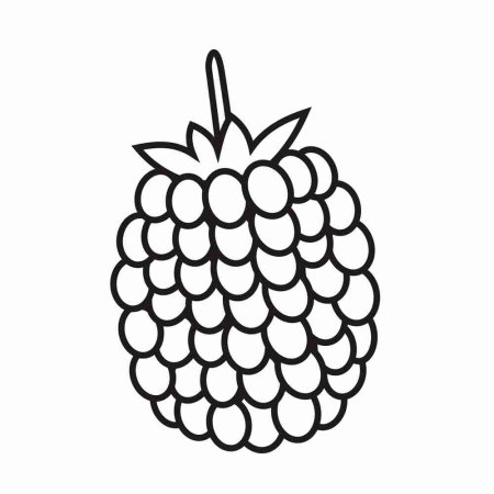 Малинка раскраска для малышей