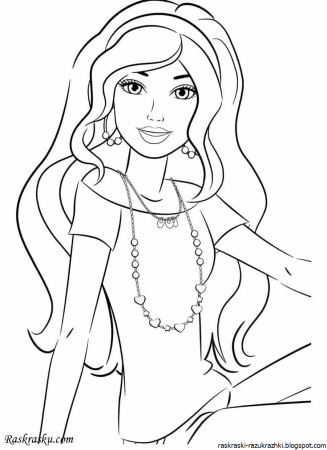 Раскраски Барби фашионистас