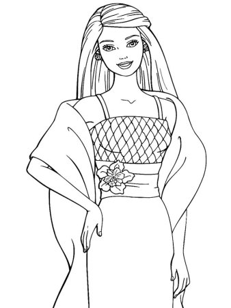 Раскраски для девочек Барби