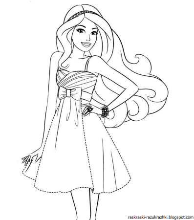 Раскраска платье