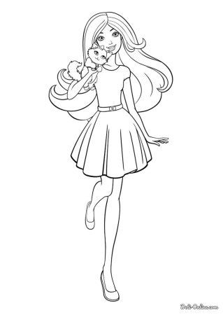 Раскраски для девочек Барби фашионистас