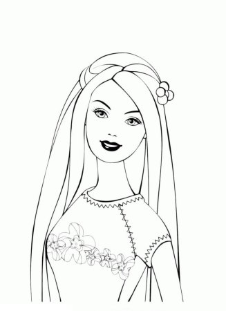 Картинки раскраски для девочек Барби