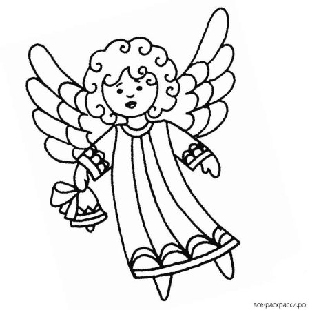 Раскраски ангелов