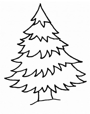 Елка раскраска