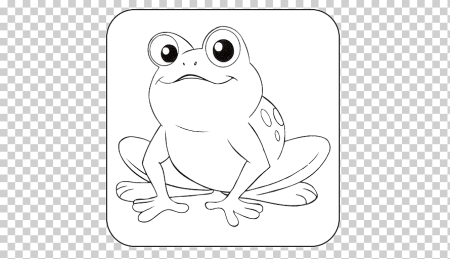 Лягушка раскраска
