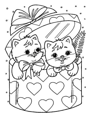 Раскраска кошечка