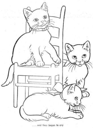 Котенок. Раскраска