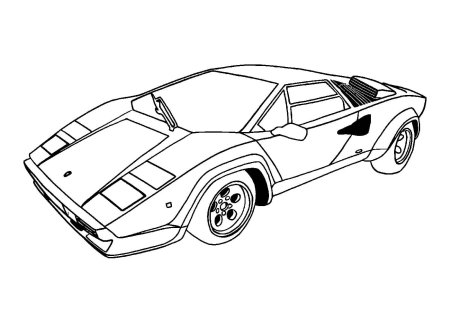Раскраски машинки Ламборджини