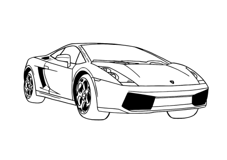 Раскраска Lamborghini Reventon