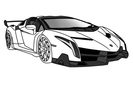 Lamborghini Veneno раскраска