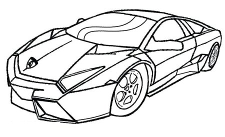 Раскраски для мальчиков Ламборджини