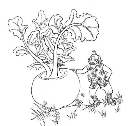 Раскраска. Репка